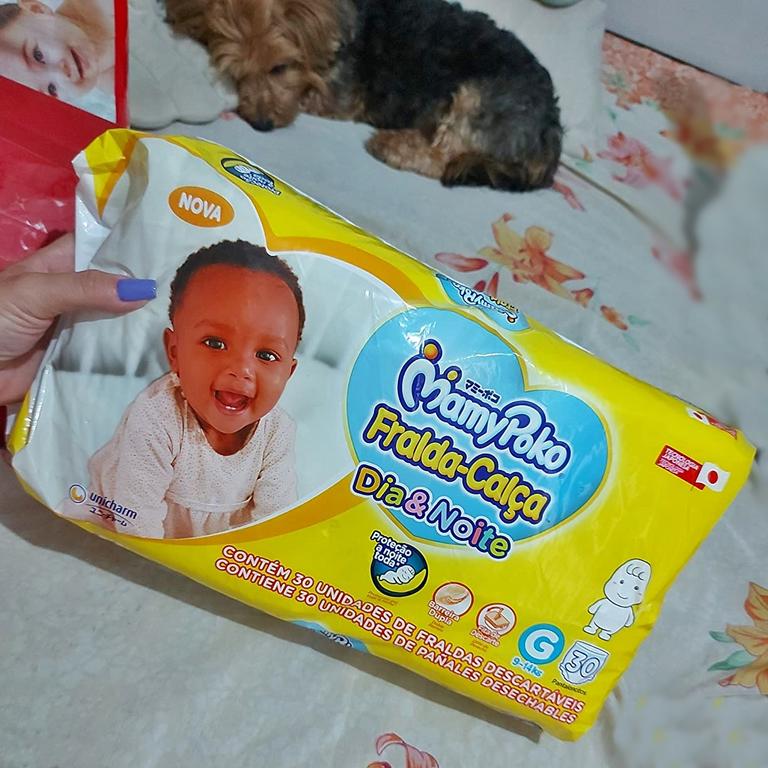 Frada-Calça MamyPoko Dia&Noite Tamanho G, 30 unidades na Amazon