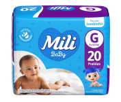 Fralda Baby Mili Jumbinho G – 20 Unidades na Amazon