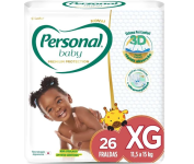 Fralda Baby Personal Premium Protection XG – 26 Unidades na Amazon
