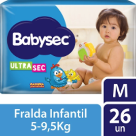 Fralda babysec galinha pintadinha ultrasec M - 26 unidades na Americanas