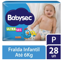 Fralda Babysec Galinha Pintadinha Ultrasec P 28 Unidades na Americanas