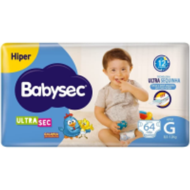 Fralda Babysec UltraSec Galinha Pintadinha G (Total 64 unidades) na Amazon