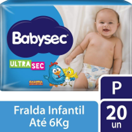 Fralda Babysec Ultrasec Galinha Pintadinha P - 20 Unidades na Amazon