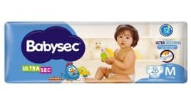 Fralda Babysec Ultrasec Galinha Pintadinha, Tamanho Médio, 26 unidades, Azul na Amazon