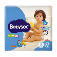 Fralda Babysec Ultrasec M 18 Unidades na Drogaria Pacheco