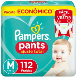 Fralda Calça Pampers Pants Tamanho M - 112 Unidades na Casas Bahia