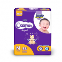 Fralda Cremer Baby Hiper Proteção Até Noite E Dia Tamanho M Com 68 Unidades na Pague Menos