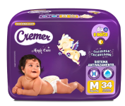 Fralda Cremer Econômica M 34 Unidades na Amazon