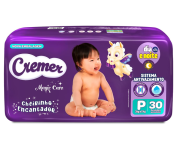 Fralda Cremer Jumbo P 30 Unidades na Amazon