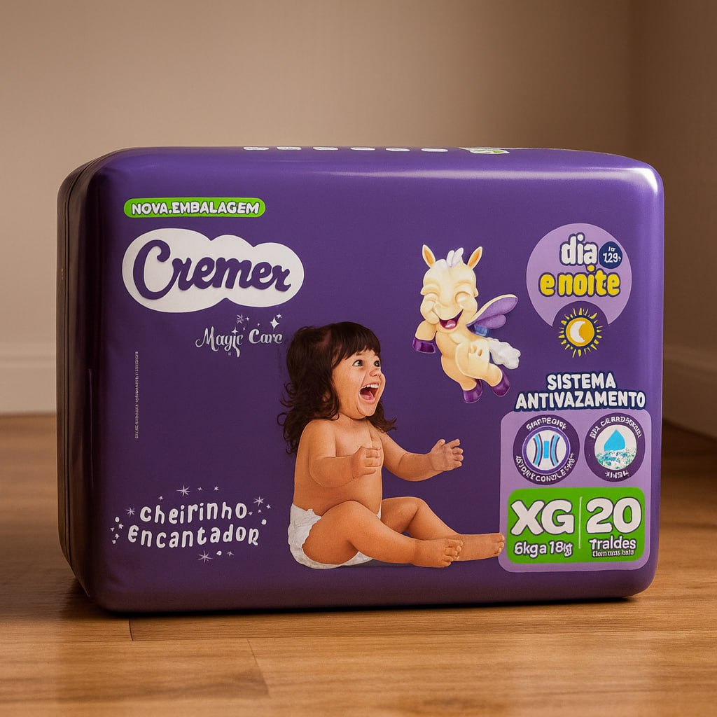 Fralda Cremer Jumbo XG 20 Unidades na Amazon
