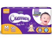 Fralda Cremer Mega M – 50 Unidades na Amazon
