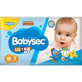 Fralda Descartável Babysec Ultrasec M Galinha Pintadinha 72 Unidades na Amazon