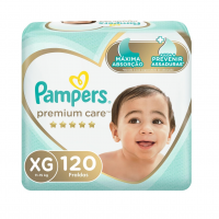 Fralda Descartável Pampers Premium Care – Tamanho XG, 120 Unidades na Amazon