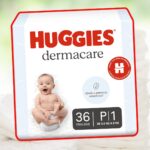 Fralda Huggies Dermacare Tamanho P – 36 Fraldas Descartáveis com Tecnologia Avançada para Pele Sensível, Absorção Rápida e Proteção contra Assaduras por até 12 Horas na Amazon