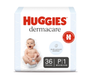 Fralda Huggies Dermacare Tamanho P – 36 Fraldas Descartáveis com Tecnologia Avançada para Pele Sensível na Amazon
