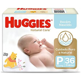Fralda Huggies NATURAL CARE P - 36 Unidades na Amazon