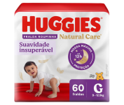 Fralda Huggies NATURAL CARE ROUPINHA G 60 unidades na Amazon
