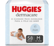 Fralda Huggies Premium Dermacare Tamanho M – 58 Fraldas na Amazon