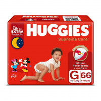 Fralda Huggies Supreme Care G 66 Unidades na Amazon