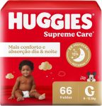 Fralda Huggies Supreme Care G 66 unidades na Amazon