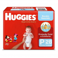 Fralda Huggies Supreme Care P - 28 Fraldas na Amazon