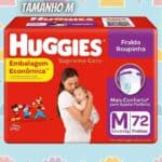 Fralda Huggies Supreme Care Roupinha M - 72 fraldas na Amazon