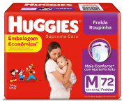 Fralda Huggies Supreme Care Roupinha M – 72 fraldas na Amazon