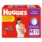 Fralda Huggies Supreme Care Roupinha M – 72 fraldas na Amazon