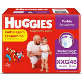 Fralda Huggies Supreme Care Roupinha XXG - 48 Unidades na Amazon
