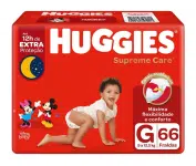 Fralda Huggies Supreme Care Tam. G – 9 até 12,5kg 66 Unidades na Magazine Luiza