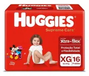 Fralda Huggies Supreme Care Xg – 16 Fraldas na Amazon