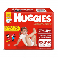 Fralda Huggies Supreme Care XXG - 140 Fraldas na Amazon