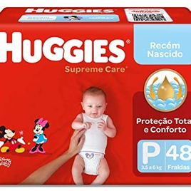 Fralda Huggies Turma da Mônica Supreme Care P - 48 Unidades na Amazon