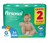 Fralda Infantil Personal Baby Protect e Sec G Mega 9x34pads Leve 34 pague 32 Unidades na Amazon