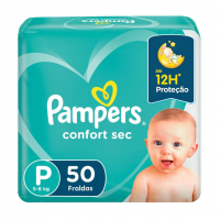 Fralda Pampers Confort Sec P 50 Unidades na Americanas