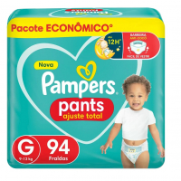 Fralda Pampers Pants Ajuste Total G 94 Unidades na Pague Menos