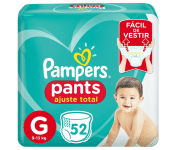 Fralda Pampers Pants Ajuste Total G – 52 unidades na Amazon
