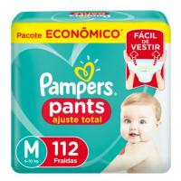 Fralda Pampers Pants Ajuste Total M 112 Unidades na Pague Menos