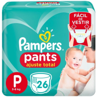 Fralda Pampers Pants Ajuste Total P 26 Unidades na Americanas