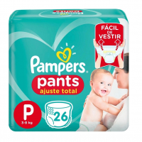 Fralda Pampers Pants Ajuste Total P 26 Unidades na Americanas