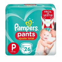 Fralda Pampers Pants Ajuste Total P 26 Unidades na Americanas