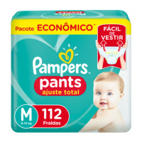 Fralda Pampers Pants Ajuste Total Tamanho M Com 112 Unidades na Pague Menos