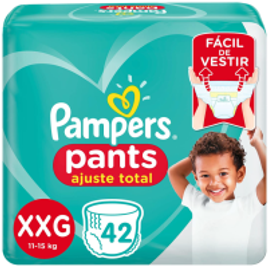 Fralda Pampers Pants Ajuste Total XXG 42 Unidades na Amazon