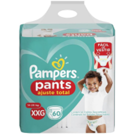 Fralda Pampers Pants Ajuste Total XXG 60 Unidades na Casas Bahia
