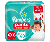 Fralda Pampers Pants Ajuste Total XXG – 60 unidades na Amazon