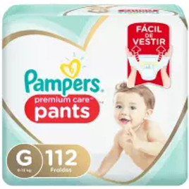 Fralda Pampers Pants Premium Care G 112 Unidades na Amazon