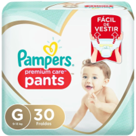 Fralda Pampers Pants Premium Care G 30 unidades na Americanas