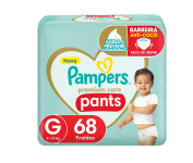 Fralda Pampers Pants Premium Care G – 68 fraldas na Amazon