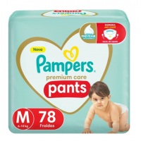 Fralda Pampers Pants Premium Care M 78 Unidades na Pague Menos
