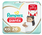 Fralda Pampers Pants Premium Care XG – 26 fraldas na Amazon